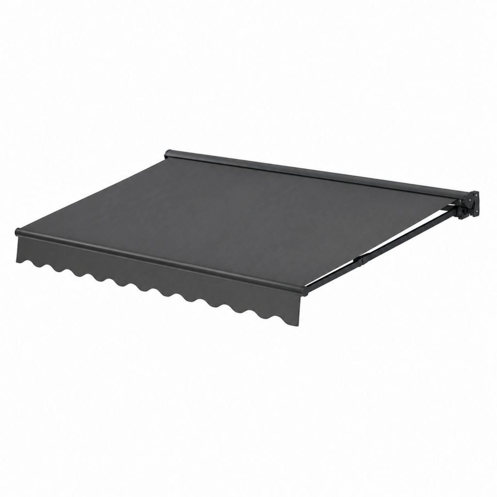 Tenda da sole retrattile manuale grigio antracite in poliestere e alluminio 300 x 250 cm
